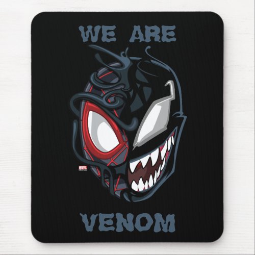 Dual Spider_Man Miles Morales  Venom Head Mouse Pad