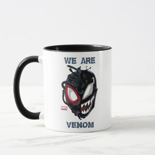 Dual Spider_Man Miles Morales  Venom Head Mug