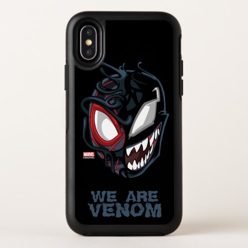 Dual Spider_Man Miles Morales  Venom Head OtterBox Symmetry iPhone XS Case