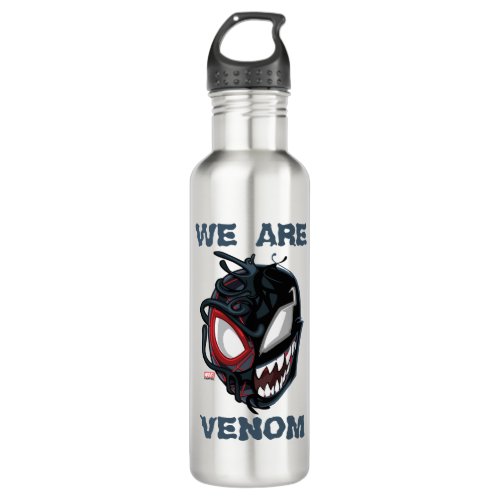 Dual Spider_Man Miles Morales  Venom Head Stainless Steel Water Bottle