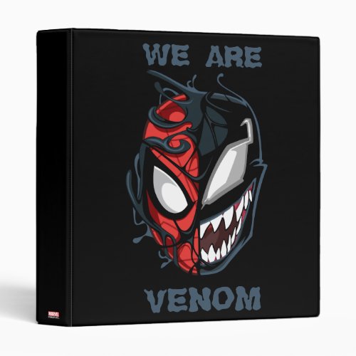 Dual Spider_Man Peter Parker  Venom Head 3 Ring Binder