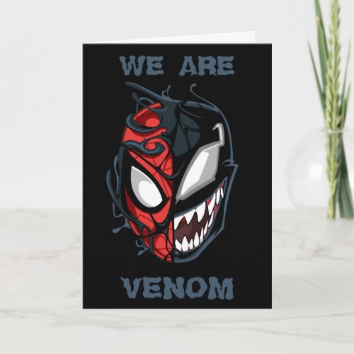 Dual Spider_Man Peter Parker  Venom Head Card