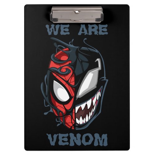 Dual Spider_Man Peter Parker  Venom Head Clipboard