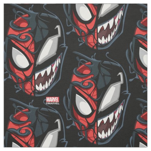 Dual Spider_Man Peter Parker  Venom Head Fabric