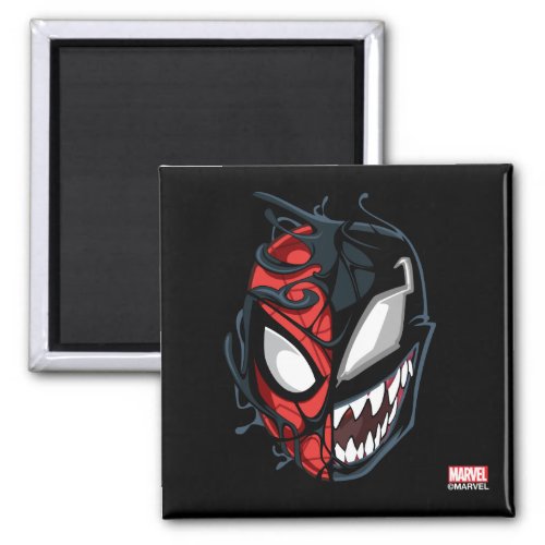 Dual Spider_Man Peter Parker  Venom Head Magnet