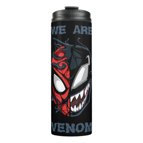 Dual Spider_Man Peter Parker  Venom Head Thermal Tumbler