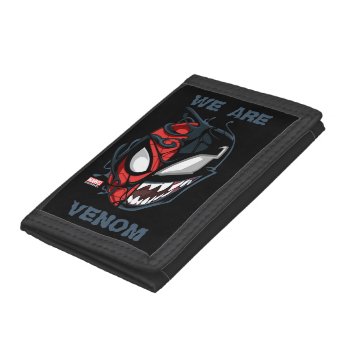 Dual Spider-man Peter Parker & Venom Head Trifold Wallet by spidermanclassics at Zazzle
