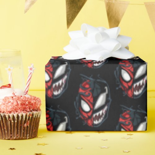 Dual Spider_Man Peter Parker  Venom Head Wrapping Paper