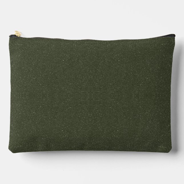 Dual-Texture Moss Green Print Cut Sew Bag (Front)