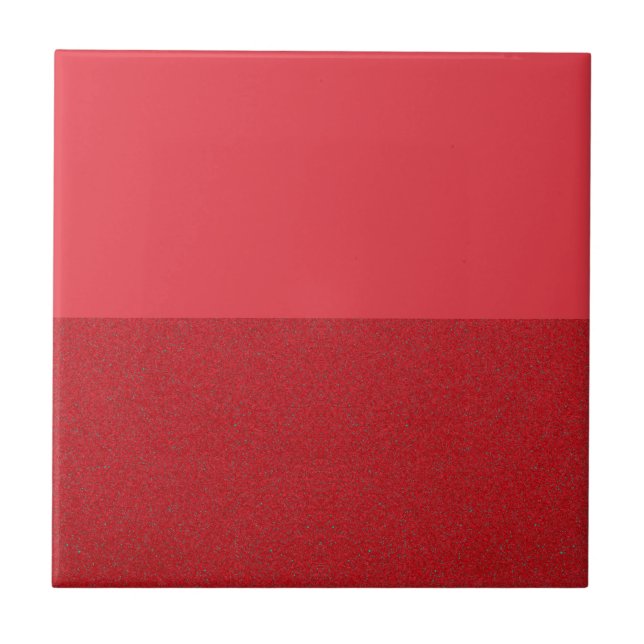 Dual-Texture Tomato Red Ceramic Tile – Customize (Front)