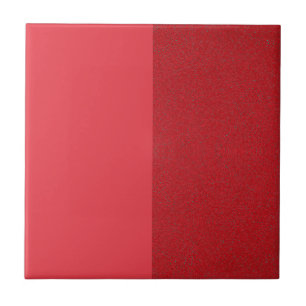Dual-Texture Tomato Red Ceramic Tile – Customize