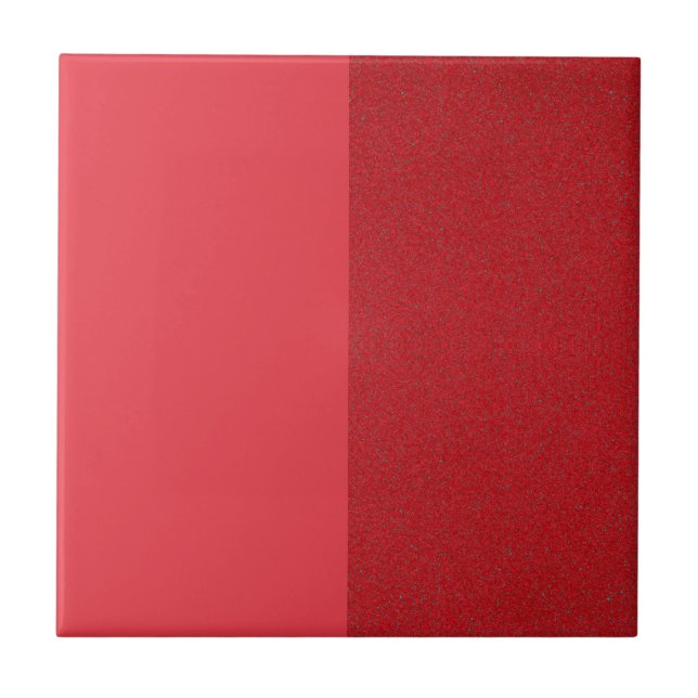 Dual-Texture Tomato Red Ceramic Tile – Customize (Front)