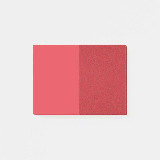 Dual-Texture Tomato Red Post-It® Notes – Customize (Front)