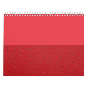 Dual-Texture Tomato Red Wall Calendar – Customize