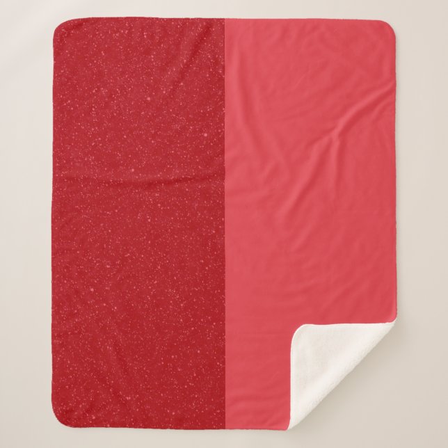 Dual Tomato Red Sherpa Blanket – Customizable (Front)