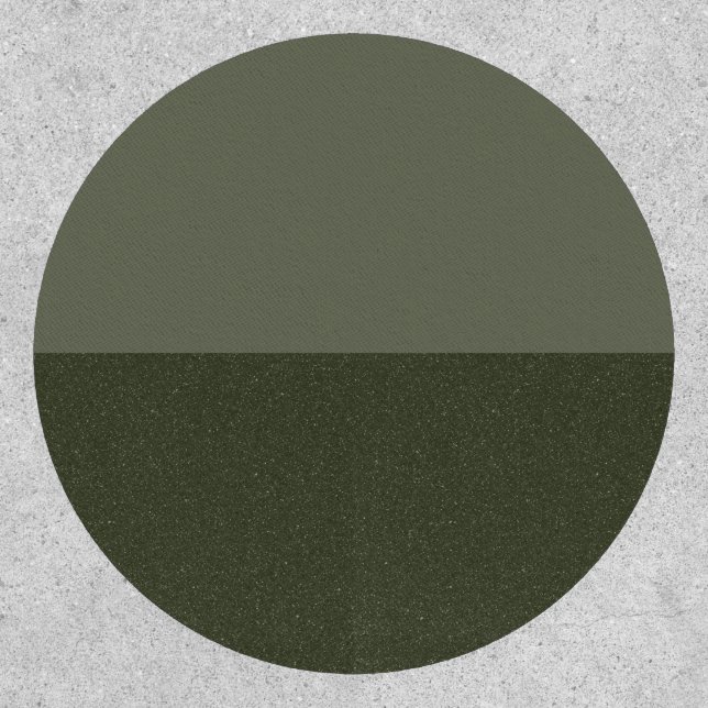 Dual-Tone Moss Green Custom Patch (Front)