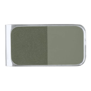 Dual-Tone Moss Green Noise Money Clip – Customize