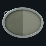 Dual-Tone Moss Green Sublimation Buckle (Custom) Belt Buckle<br><div class="desc">Elevate your custom accessory game with this Dual-Tone Moss Green Sublimation Belt Buckle, featuring a distinctive half-and-half design that seamlessly blends a smooth moss green finish with a complementary moss green “noise” texture. Crafted from die-cast zinc alloy and finished in brushed silver, the oval buckle measures —the ideal canvas for...</div>