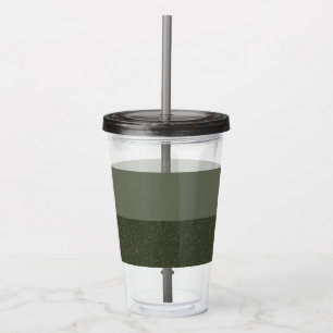 Dual-Tone Noise Moss Green Tumbler – Customizable