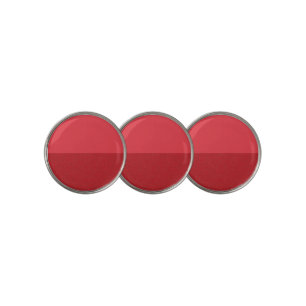 Dual-Tone Tomato Red Golf Ball Markers – Customize