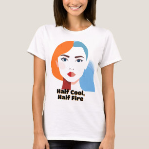 Dual-Toned Abstract Portrait T-Shirt