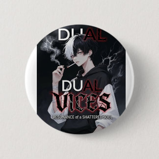 Dual Vices Resonance of a Shattered Soul Anime Art Button