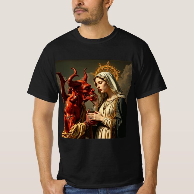 Dualidad: Lucha entre Luz y Oscuridad T-Shirt (Front)