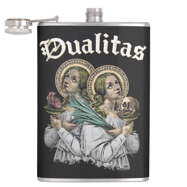 Dualitas - Gothic Design Flask (Opened)