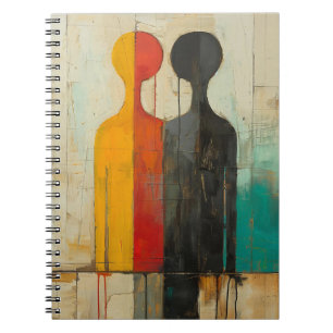Duality – Abstract Figures of Light and Shadow Notebook
