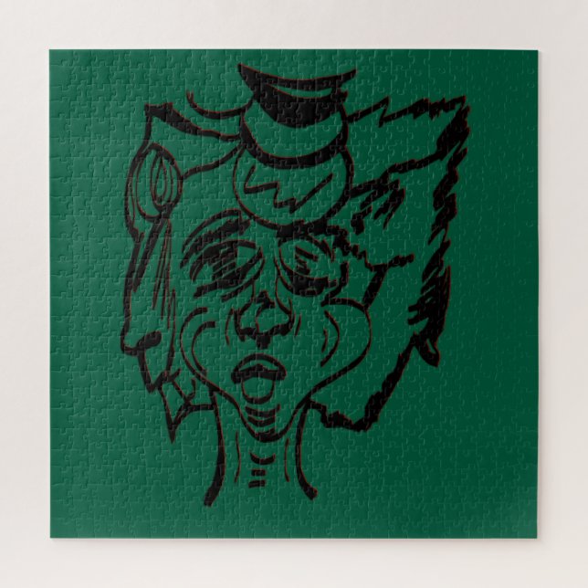 Duality Art Portrait Jigsaw Puzzle (Vertical)