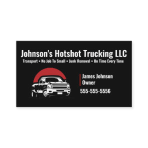 Dually Hot Shot Trucking Business Card