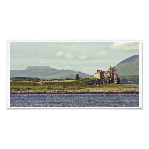Duart Castle and the Isle of Mull Panorama Photo Print