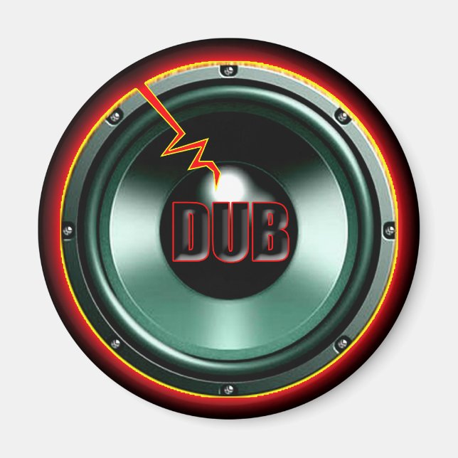 DUB RED HOT WOOFER t-shirts Magnet (Front)