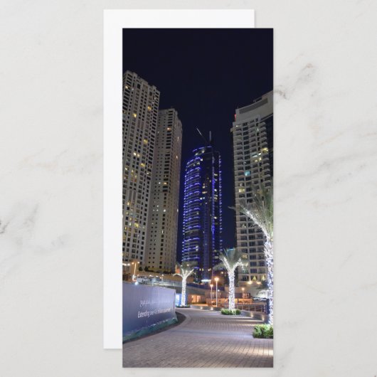 Dubai architecture at night (Front/Back)