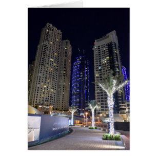 Dubai architecture at night