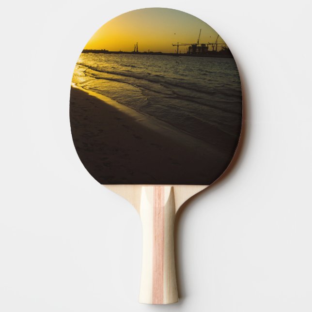 Dubai beach sunset Ping-Pong paddle (Back)