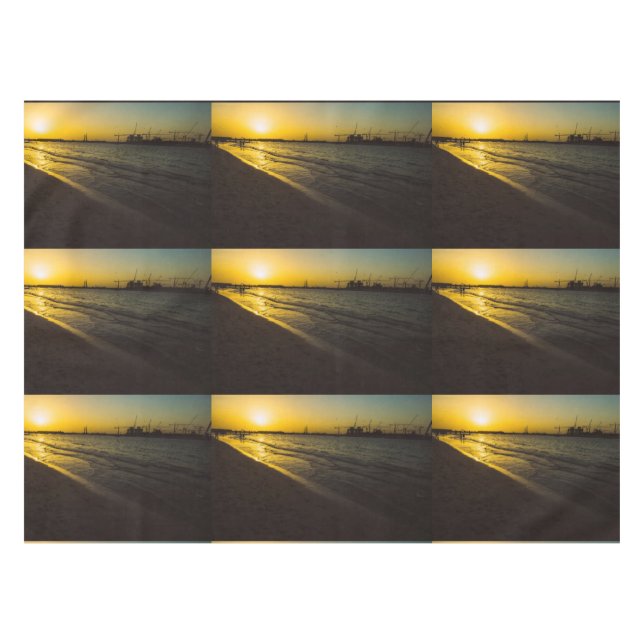 Dubai beach sunset tablecloth (Front (Horizontal))