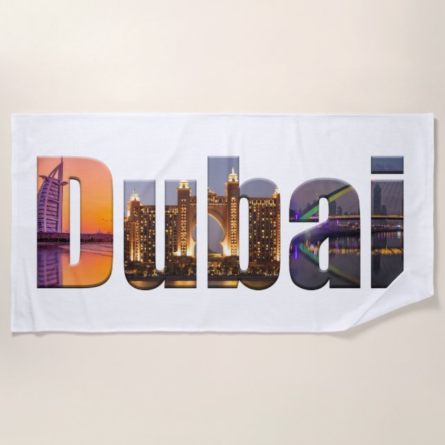 Dubai Beach Towel (Front)