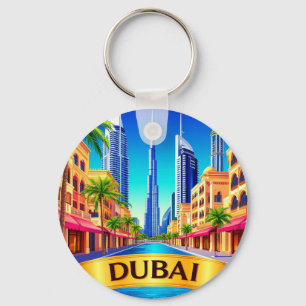 🧲 Dubai Bucket List Travel Destination 🌍 Keychain