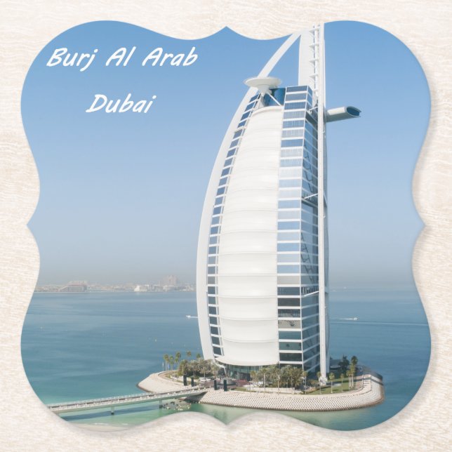 Dubai Burj Al Arab is a luxurious and iconic hotel Paper Coaster (Front)