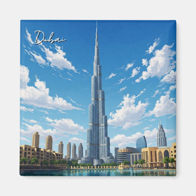 Dubai Burj Al Arab UAE Travel Magnet (Front)