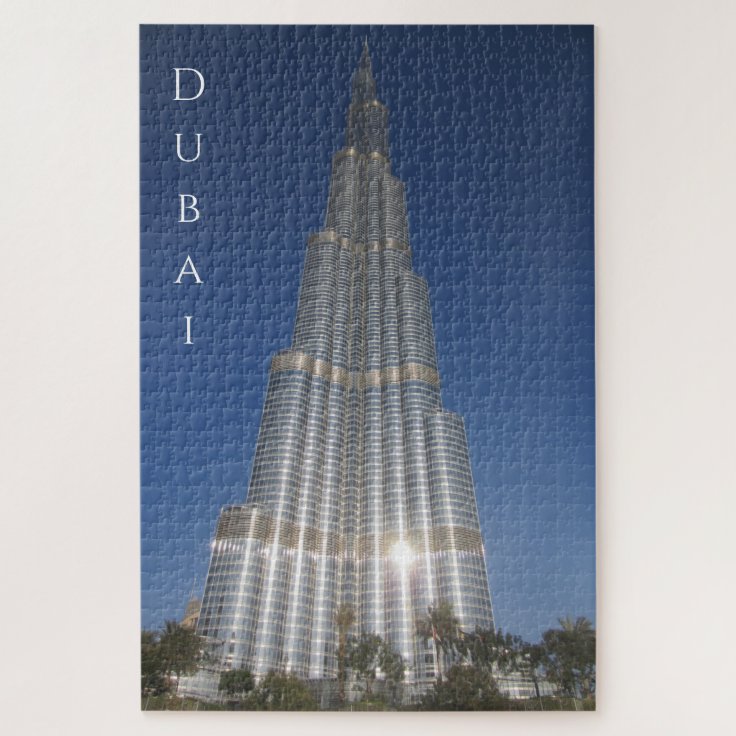 dubai burj khalifa jigsaw puzzle Zazzle