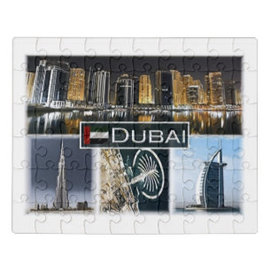 Dubai - Burj Khalifa - marina tower - Jigsaw Puzzle
