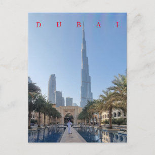 Dubai Burj Khalifa view postcard