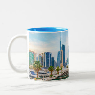 Dubai Business Bay United Arab Emirates Two-Tone Coffee Mug