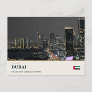 Dubai City Lights Postcard