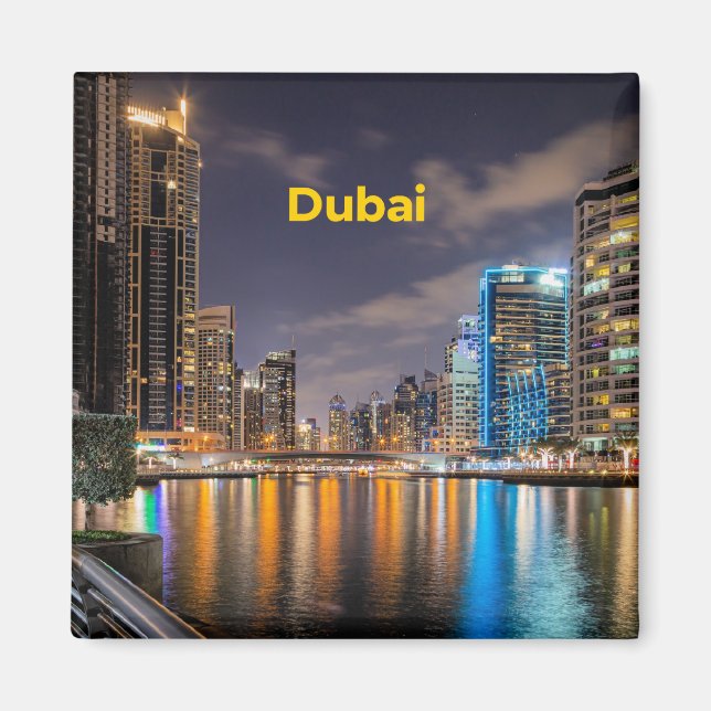Dubai Cityscape Magnet (Front)