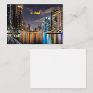 Dubai Cityscape Note Card
