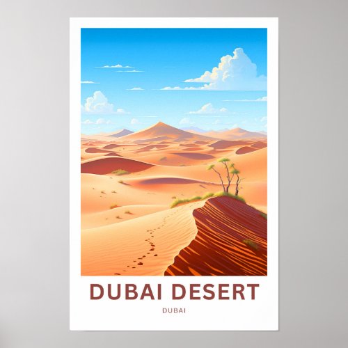 Dubai Desert Dubai Travel Print