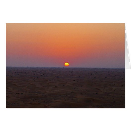dubai desert sunset cards (Front Horizontal)
